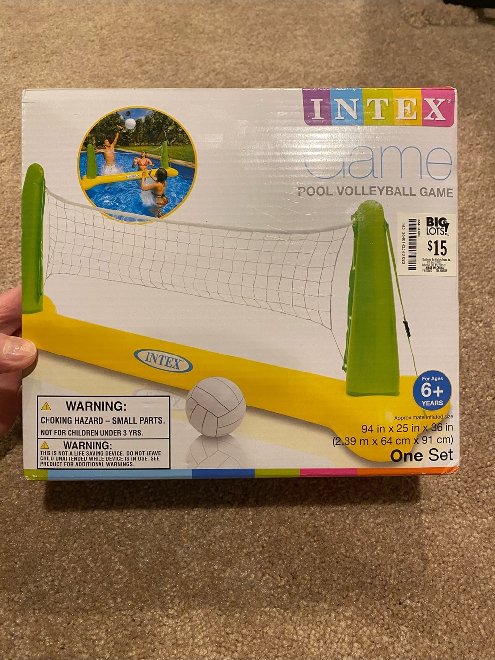 INTEX Inflatable Pool Volleyball Set TWO GAMES